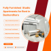 Luxurious 2-Room Studio Apartment Rent in Bashundhara R/A